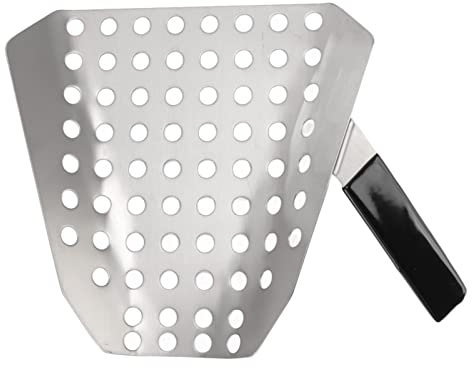 Pommesschaufel Edelstahl Food Pommes Frites Bagger Schaufel Fry Scoop Chip Popcorn Ice Candy Snacks Schaufel mit Rechtem Griff für Snacks, Desserts, Eis und Trocke