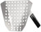 Pommesschaufel Edelstahl Food Pommes Frites Bagger Schaufel Fry Scoop Chip Popcorn Ice Candy Snacks Schaufel mit Rechtem Griff für Snacks, Desserts, Eis und Trocke