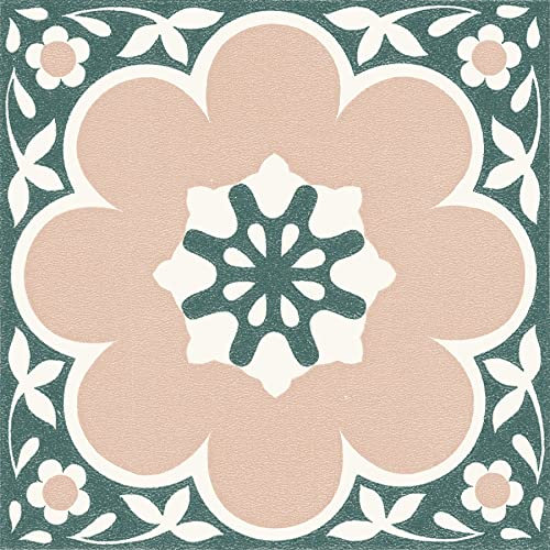 FloorPops 12-in by 12-in Pink Daphne Vinyl Peel & Stick Floor Tiles (10 Tiles), (10 sq.ft./Carton)