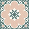 FloorPops 12-in by 12-in Pink Daphne Vinyl Peel & Stick Floor Tiles (10 Tiles), (10 sq.ft./Carton)
