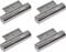 Just Accessories Chrome Silver Tube Legs Feet Heavy Duty For Furniture, Metal Home DIY Projects for Sofas, Beds, Chairs, Stools, (Chrome Plated) (4)