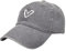 ADEADE Unisex Washed Vintage Baseballkappe Herz Stickerei Baseball Cap Baseballmütze mit Verstellbaren Metallschnalle Athletic Casual Basecap Outdoor Cap Trucker Cap