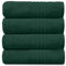 GC GAVENO CAVAILIA Ultra Soft Bath Towels - Egyptian Cotton Bathroom Towel Set - 4 Piece Washable Towels For Spa, Saloon, Dark Green