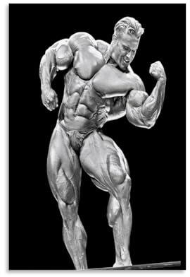 YBRAVO Top 100 Mr Bodybuilding Jay Cutler Poster Dekorative Malerei Leinwand Wandkunst Wohnzimmer Poster Schlafzimmer Malerei,Wandkunst Bilddruck Moderne Familienzimmer Dekor 08x12inch(20x30cm)