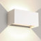 FUPE Applique da Parete Esterno Applique da Parete Interno 25W Angolo del Fascio Regolabile Moderno Lampade da Parete 4000K Luce naturale Applique da Esterno IP65 Impermeabile Bianco Applique Interno