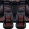 INTCHE Autositzbezüge Full Set für VW Amarok/Beetle/Bora/Caddy/Corrado/EOS/Golf 2000-2023 2024, Wasserdichtes Autositzbezüge, Universell Sitzbezug Auto Sitzschoner,Black-Coffee