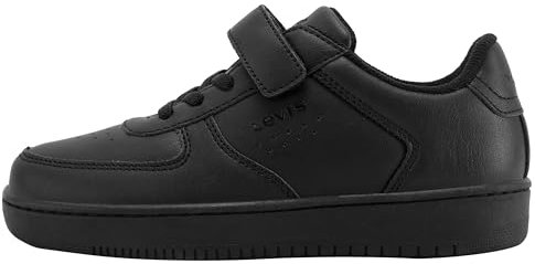 Levi's New Union Elastic Lace, Zapatillas, Black Normal, 28 EU