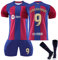 Générique Maillot de Foot Enfant Retro Soccer Jersey, Maillot Classique Football, Ensemble Barca Enfant et Adultes, Garçon Vêtements de Football Extérieur Tshirt, Short avec Chaussette