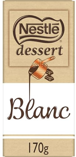 Nestlé Dessert - Chocolat Blanc à Pâtisser - tablette de 170g