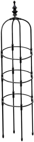 Gartenobelisk 59 Zoll Höhe Metallobelisken for Kletterpflanzen Rostfreies Rankgitter for Kletterpflanzen Klettergerüst mit scharfer Kappe Pflanzenspalier for Blumen Gemüse Früchte Ranken Unterstützung