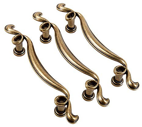 XEIJAYI Retro Griffe, Antike Schrank Schublade Griffe, 10 Stück Europäische Retro Antike Metall Möbel Küchenschrank Mode Durable Schlafzimmer Frisiertisch Kleiderschrank Griff