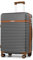 Joyway Mittelgroßer Hartschalen Reisekoffer mit 4 Rollen, TSA Schloss, ABS Material, Grau, 41x25x66cm, 65L