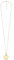 Fossil Women's goldfarbene Edelstahlkette mit Karabinerverschluss Runde Halskette mit Anhängern, Grasgold