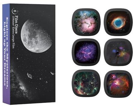 Realistic Discs - Discs for Ainael Galaxy Projector, 5k Ultra HD Slide for Home Planetarium, 6 Discs Set Without Projector (Nebula 2)