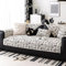 Chenille rutschfeste Sofa-Schonbezüge für Ledersofa, 1-, 2-, 3-, 4-Sitzer, Couchschutz, für Wohnzimmer, Ecken, L-U-Form, Sofasitzbezug für rebellische Katzen und Hunde, Weiß, 90 x 210 cm