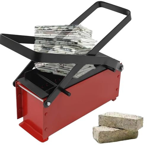 Machine à briqueter - Machine à briqueter en bois de papier | Briquetière en papier | Machine à briquettes en papier pour incendies | Presse à papier manuelle | Recyclez la presse à briquettes de