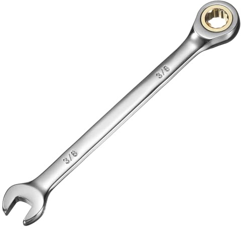 QUARKZMAN 3/8 Zoll Ratschenschlüssel, Gabelringschlüssel 12-Punkt-Ende 72-Zähne Ring-Maulschlüssel, Offener Schraubenschlüssel Set Cr-V Stahl Metrisch für Handwerkzeug Haus Auto Reparaturen