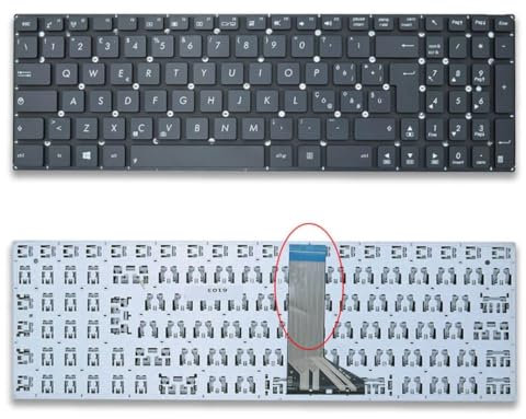 Tastiera per Notebook Asus X551MA, X551, X551C, R512M, R512CA, D550CA, F551C, F551CA, P551, P551C, P551M, X554, X554L, X554LA, F553, F553M, F553MA (Flat Corto) in Lingua Italiana