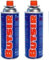 Pack De 2 Cartuchos De Gas Butsir Para Hornillos | Compatible Con Quemadores, Soplete de Cocina, Estufa De Gas Y Mas | Camping Gas Portátil | Cartuchos Para Hornillo Gas Butano