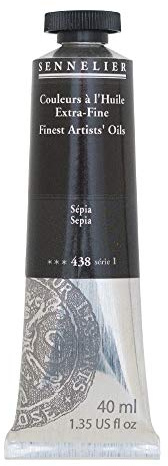 SENNELIER Artists' Extra Fine Oil, 40 ml Tube, Series 1, Sepia, (10-130411-438)