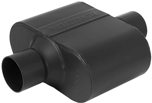Flowmaster 842515 Super 10 Series Chambered Muffler | Super 10 Series, chambered design, race-inspired sound, 409 stainless steel, LS swaps, drag cars & off-road builds (842515)