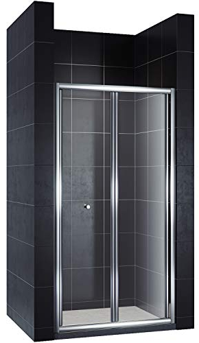 SONNI Falttür Duschkabine Duschtür Duschwand faltbar 86x185cm