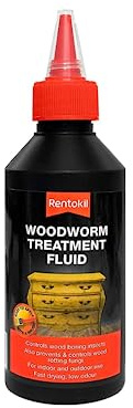 Rentokil PWT25 Woodworm Treatment Fluid, Black, 250 ml (2)