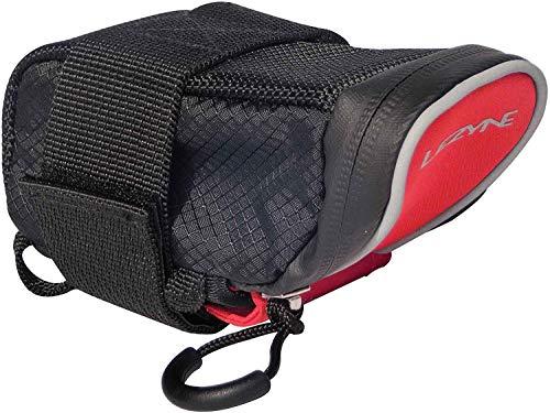 Lezyne Uni Micro Caddy Satteltasche, schwarz/Rot, S