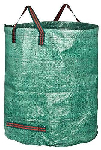 GardenMate 6X 300L Gartensack Professional mit doppeltem Boden - Laubsack Gartenabfallsack stabil - Gartensäcke - Laubsäcke, Grünschnittsäcke faltbar, groß, robust aus Polypropylen-Gewebe 150GSM