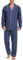iClosam Pyjama Long Homme à Manches Longues Pyjama Coton à Rayé Col V Ensemble de Pyjamas avec Bouton Vêtements de Nuit Deux Pièces d'automne Et d'hiver