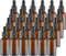 Lawei 24 Bouteilles en Verre ambré avec pipettes Compte-Gouttes pour huiles essentielles parfums Produits Chimiques de Laboratoire de Chimie d'aromathérapie - 30 ML