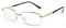 Aiweijia Metallrahmen Lesebrille Rechteck Vollrahmen mit Rechteckiger Eyewea für Männer Frauen Mit Etui +5.00