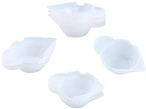 AHANDMAKER Distributeur de Gobelets en Silicone, 20 pièces Tasses de Mélange de Résine Époxy de Silicone Tasses de Mélange de Silicone Antiadhésives pour la Fabrication de Bijoux en Résine Époxy