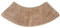 GXFXLP Badematte Runddusche, Medium Mikrofaser Duschmatte Halbrund, Viertelkreis Rutschfeste Hochflor Gebogen, Waschbar für Eckdusche, Beige