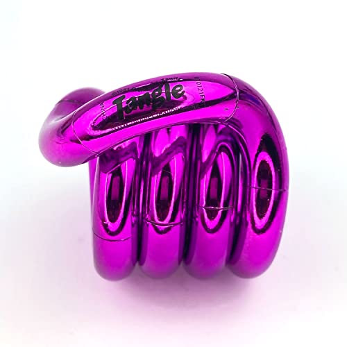 TANGLE Jr Metallic (Magenta) - Echtes Fidget Toys Sensorisches Spielzeug - Twisty Fidget Spielzeug Tangle Fidgets für Kinder und Erwachsene - Fidget Spielzeug für Schule - Geschenk für Teenager und