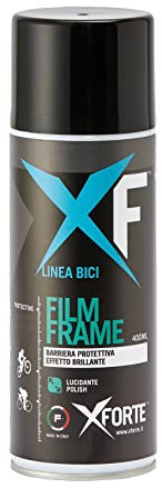 XFORTE Spray Lucidante Bici 400ml - Barriera Protettiva Telai MTB, Bici Corsa, Ebike, BMX | Anti-Corrosione, Resistente a Fango e Smog | Protezione Lunga Durata