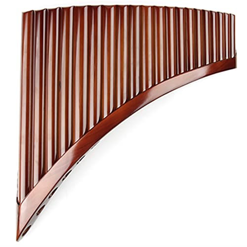TSTS Panflöte Instrument 20 Rohre E Key Pan Flute Pan Rohre Holzwind Instrument Chinesisches traditionelles Musikinstrument Bambus-Pan-Flöte (Color : Right-Hand)