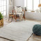 Livabliss Kupang Shaggy Rug - Modern Berber Rugs Living Room, Large 160x213 cm, Soft Shaggy Rugs for Bedroom - Neutral Boho Fluffy Rug, Easy Care Plush Thick Pile - Cream