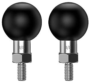iHYTOON 1 Pollice Palla Adattatore a sfera da 1 pollice Adattatore Tripode Portable Trippiede ATV a sfera 3/8-16 Compatibile con RAM Mounts B Misurare Doppio Palla Presa Braccio (M3/8) * 2