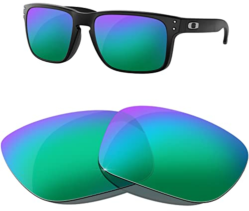 HiCycle2 Sunglass Replacement Lenses for Oakley Holbrook Sunglass OO9102 55mm (Green)