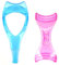 2PCS Makeup Eyelash Tool Mascara Applicator Set with Eyelash Guard and Eyeliner Shield Silicone Mascara Stencil- Makeup Tool for Women and Girls