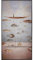 Kare Design Bild mit Rahmen Cloud Fisherman Boat Blau/Rosa, Massivholz Rahmen, handgemalte Details mit Acrylfarbe, Leinwand, Wanddekoration, Kunstwerk, Baumwoll Canva, Modern, Wohnzimmer, 120x60x3,5cm