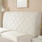 KAYBTNT Bett Kopfteil Bezug, Weicher Stretch Bed Headboard Cover, Staubdicht Waschbar Bettkopfteil Husse, Universell Verdicken Kopfteilbezug überzug für Full Twin Queen King,Weiß,200cm