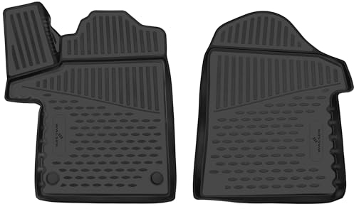 Walser XTR Gummi Fussmatten Auto für Mercedes-Benz Vito (W447) 10/2014-Heute, 100% passgenaue Auto Fußmatten, robuste Universal Fußmatte Auto, Gummimatten Auto, Auto Fussmatten Gummi