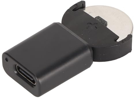 USB Knopfzellen Ladegerät, Wiederaufladbares Lithium Knopfzellen Ladegerät mit Kontrollleuchte, für LIR1632 LIR2025 LIR2016 LIR2032H (Wird mit Einer 45-mAh-LIR2032-Batterie