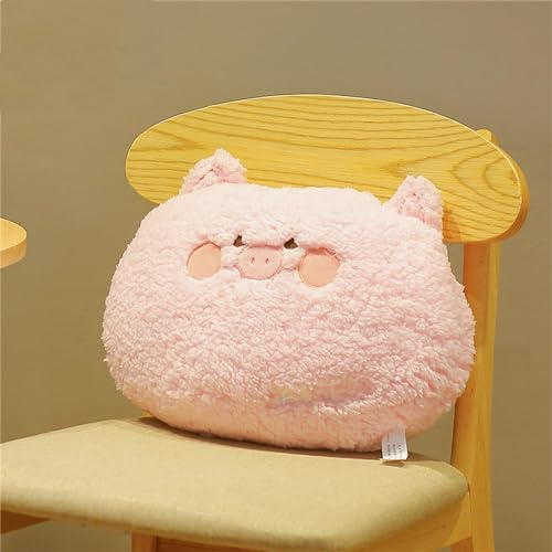 Herfair Kuschelkissen Kinder Wolkenform Tier Kissen, Plüschtier Stofftier Kuscheltier Cartoon Kissen Süß Cartoon-Tiere, Sofakissen Geschenk Dekokissen (Schwein)