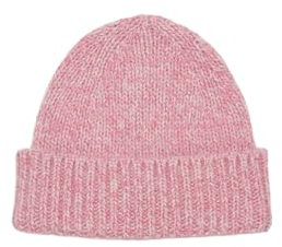 Marc O'Polo Denim Damen Strickmütze aus Woll-Mix Beanie, Rosa (Medium Pink Multi 02), One Size