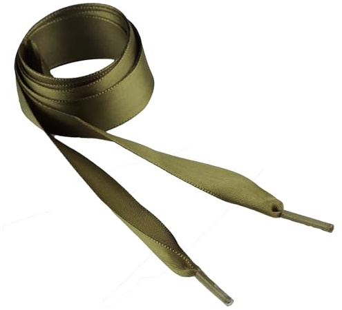 maDDma Schnürsenkel Satin glänzend 1 Paar 110cm x 19mm Bekleidungskordel Kordel Schnüre