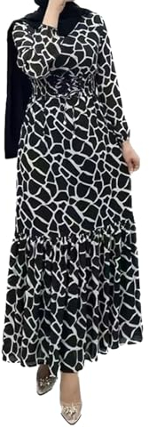 HolAngela Gebetskleid Damen Hijab Kleider Abayas Für Frauen Muslim Abaya Langarm Maxikleid Lose Vollabdeckung Islamische Dubai Cardigan Kleidung Muslimische Kleidung Frauen