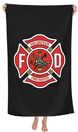 Strandtücher Freiwillige Feuerwehr Sandfest Handtuch Pflegeleicht Duschtuch Saugfähig Badetuch Für Sport Schwimmen Outdoor 80x130cm